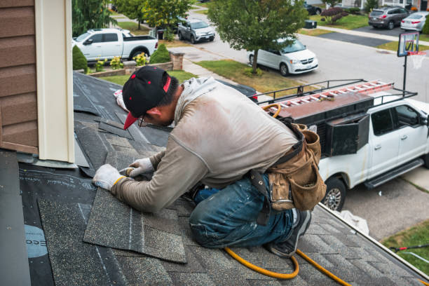 Professional Flat Roof Repair technician working in Pleasant Hall, PA